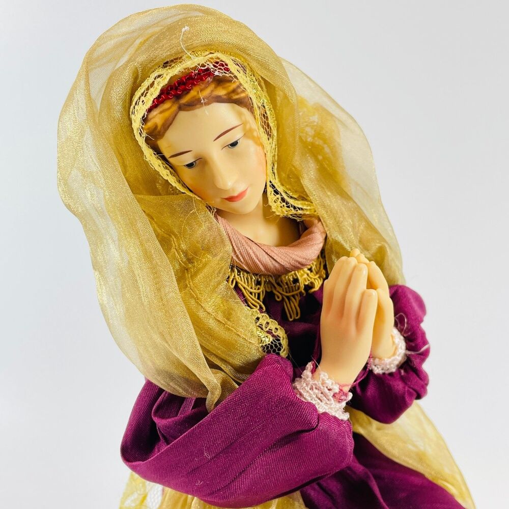 Member's Mark Large Nativity Mary Figurine 2005 Hand-Painted Christmas 10.5 inch - Picture 7 of 9